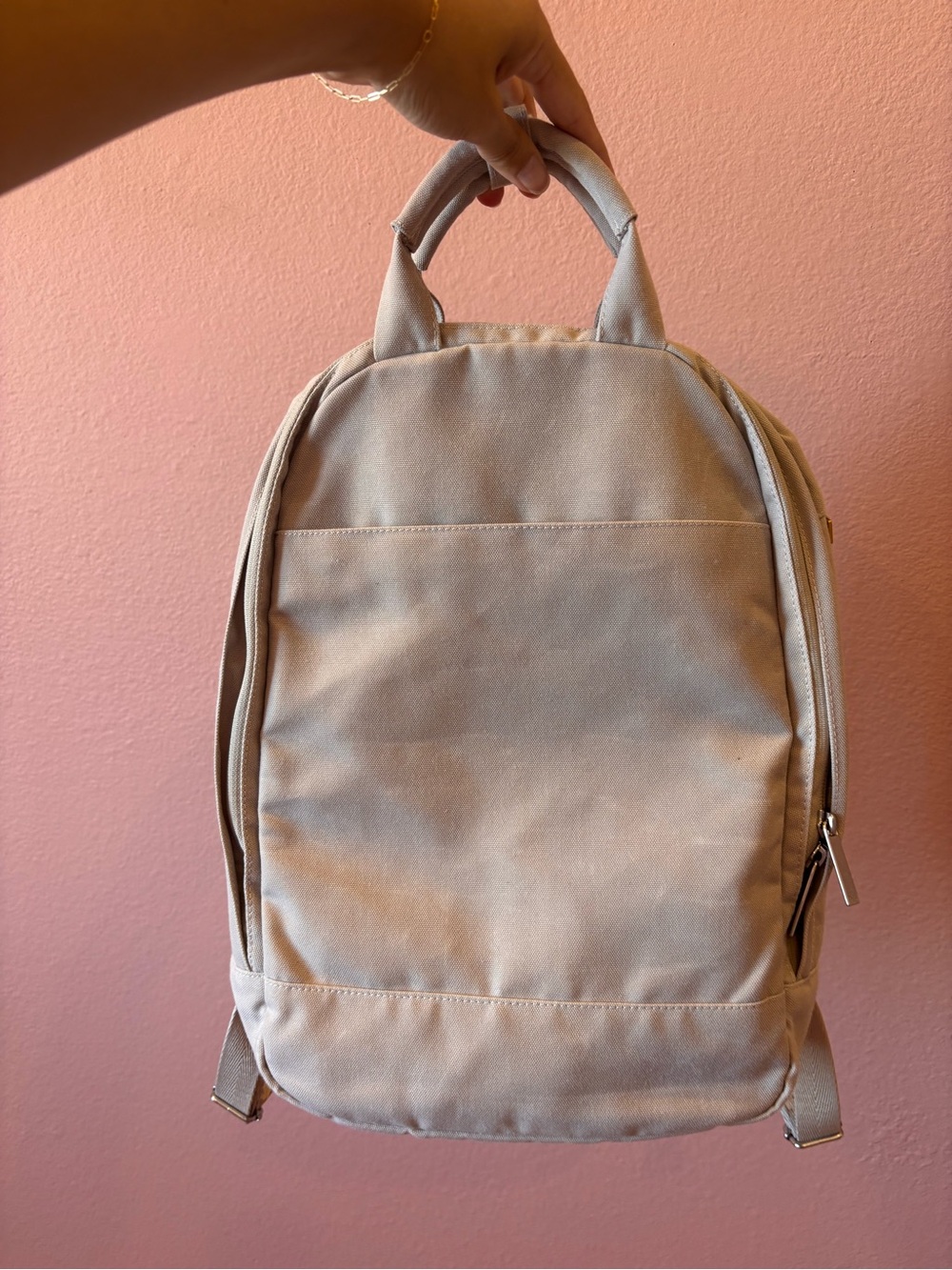 Day Owl Slim Laptop Backpack Grey